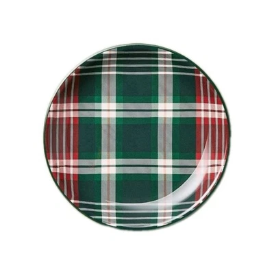 HEARTH & HAND WITH MAGNOLIA Four (4) Hearth & Hand™ w/Magnolia ~ SIGNATURE PLAID Melamine 8.5" Salad Plates