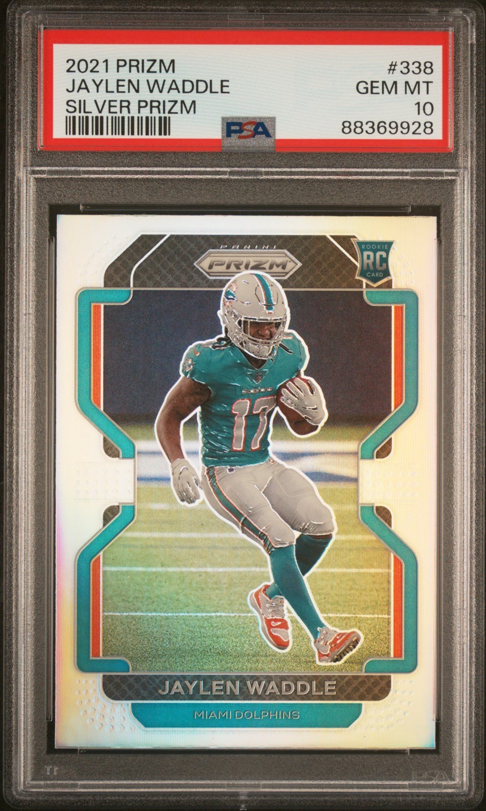 Jaylen Waddle Panini Prizm #338 Silver