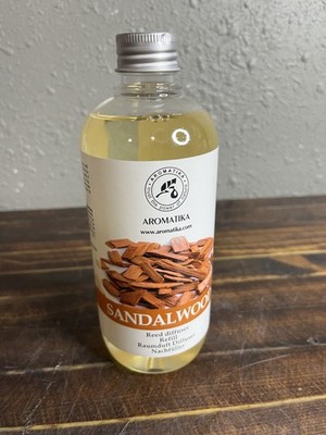 Aromatika Sandalwood Reed Diffuser Refill Bottle High-Quality Fragrance