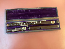 A RARE 19TH. CENTURY WOOD BOEHM-SYSTEM FLUTE, BUFFET-CRAMPON