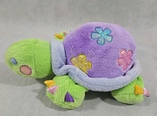 Ganz Webkinz Daisy Tortoise NO CODE Plush Turtle Stuffed Animal Green Purple 
