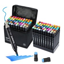 60 Colors Marker Pens Art Markers Dual Tip Pens Kit Graphic Drawing Painting