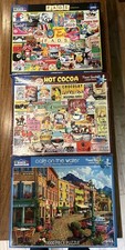 Lot Of 3 White Mountain 1000 Piece Puzzles