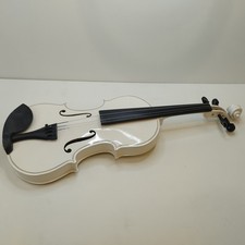 Elegant White Violin Prima SOLOIST MWH 4/4 Perfect for Students Beginners