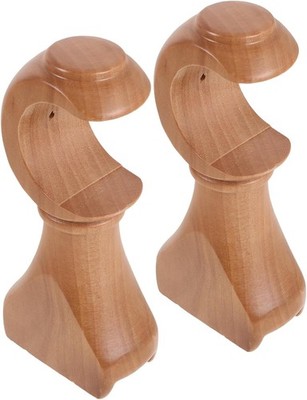 Gardinenstangenhalter aus Holz 2 Stück, 35 mm Öffnung Schwerlast Wandhalterung Gardine