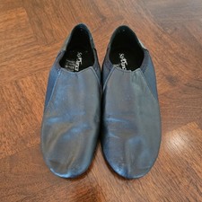 So Danca Black Leather Jazz Dance Shoes Women s Size 7 JZ-43