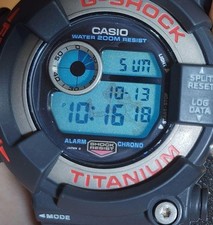 G-Shock First Gen Frogman LCD Custom Black 2 Lime Bezel - Boxed & Repaired