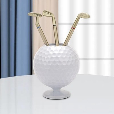 Neuartiger Golfball-Stifthalter Golfball-Skulptur für Büro-Desktop-Dekor