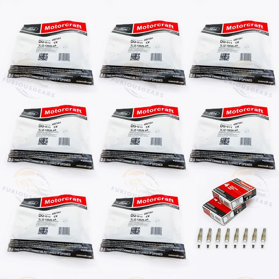 8PCS Motorcraft DG511 Ignition Coil & Spark Plug SP546 For F150 Ford Lincoln - Image 3 of 4