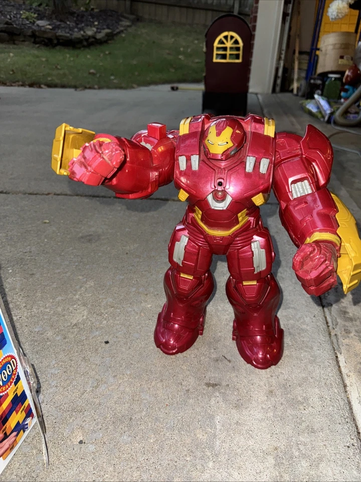 Iron Man Hulkbuster Marvel Avengers Action Figure 13” Tested Works 2015 Hasbro - Image 2 of 4