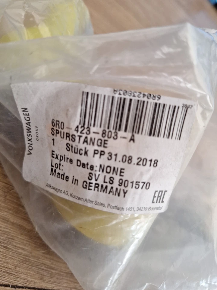 Nuevo Genuino VW Polo 6R Skoda Rapid SEAT Ibiza 2010- Tie Rod Izquierdo 6R0423803A Foto 3 de 3