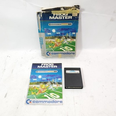 Commodore 64 Frog Master Cartridge Manual Box Worn CIB Mastertronic Pre-owned