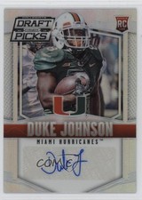 2015 Panini Prizm Collegiate Draft Picks Silver Duke Johnson #118 Rookie Auto RC
