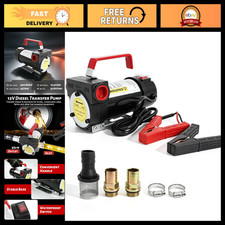 12V DC Portable Fuel Transfer Pump - Diesel, Kerosene, Oil Extractor for Auto Us