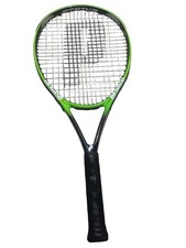 Prince Thunder Strike 110 Tennis Racket Green Black Sweet Spot Extension Used