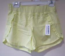 NWT Old Navy Go-Dry Cool Yellow Athletic Shorts Girl's Size XL / 14-16