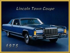 1975 Lincoln Continental Town Coupe Toolbox - Refrigerator Magnet 42 Mil 1975 Lincoln Continental Town Coupe Toolbox - Refrigerator Magnet 42 Mil