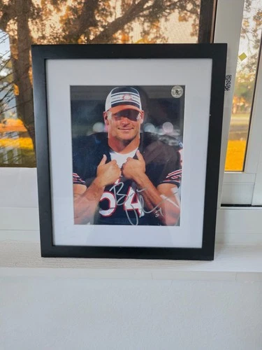 Brian Urlacher Autographed and Authenticated 8x10 w/Frame