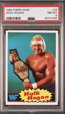 1985 Topps #16 Hulk Hogan PSA 8 NM-MT Rookie Card RC WWF Wrestling