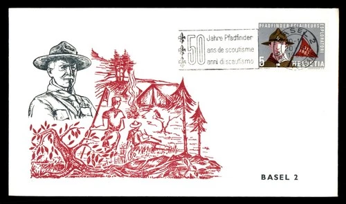 Mayfairstamps Switzerland FDC 1963 Boy Scout Baden Powell and Camp First Day Cov