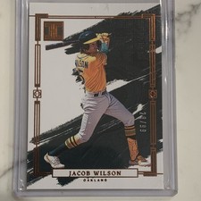 Panini Impeccable 2024 Jacob Wilson Bronze  /99 #17 Oakland Athletics Baseball