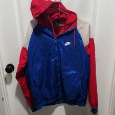 black label Nike Men's Colorblock Windbreaker Jacket Hooded Full Zip XL