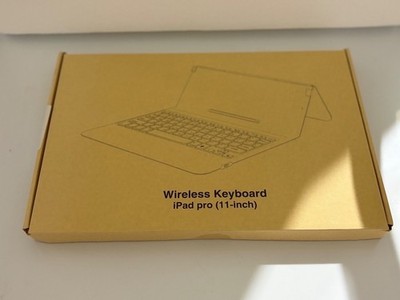 Wireless Keyboard Case iPad Pro 11-inch Slim Folio Brown Bluetooth