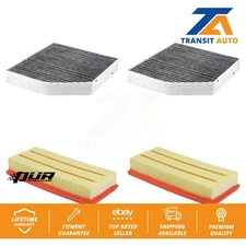 Air Cabin Filters (4 Total) Kit For Mercedes-Benz GLC63 AMG S C63 Five-Sided