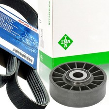 BOSCH 6PK2050 Keilrippenriemen + Rolle für MERCEDES-BENZ W124 S124 W460