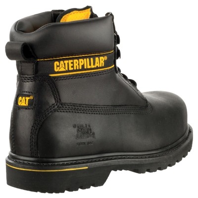 Caterpillar Holton Sicherheitsstiefel schwarz zwei Geschwindigkeiten Schnürhaken für einen sicheren Sitz