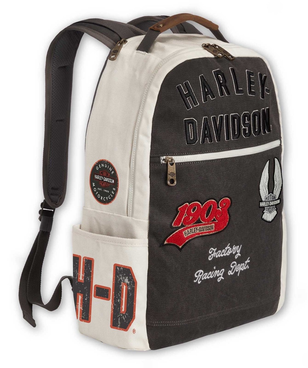 Harley-Davidson Multiple Patches & Logos Vintage Backpack
