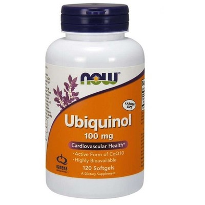 Now Foods Coenzym Q10 Ubiquinol 100 mg, 120 Kaps
