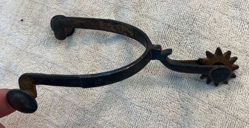 Western Cowboy Single Spur Metal Vintage Unbranded Eagle Antique