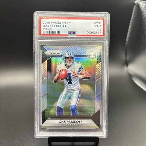 2016 Panini Prizm - Rookie Dak Prescott #231 Silver Prizm (RC) PSA 9