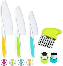 Kids' Cutting Set  Montessori Safe Kitchen Knives, Cookie and Crinkle...