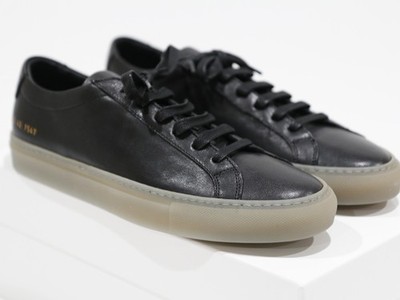 NEW COMMON PROJECTS ACHILLES FW24 Black VEG TAN Leather 42 EU