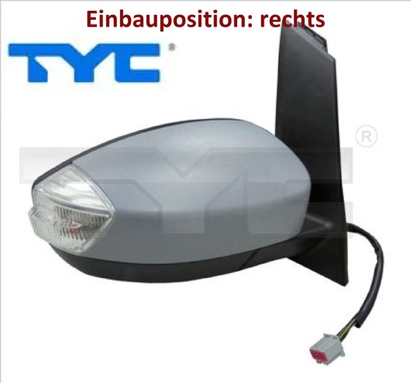 TYC 310-0193 AußEnspiegel Rechts Spiegel AußEn FüR Ford-image