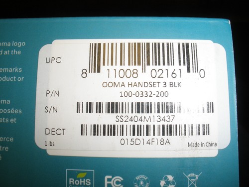 Ooma HD3 Handset. Works only with Ooma Telo VoIP Internet home phone service. - Photo 3/3