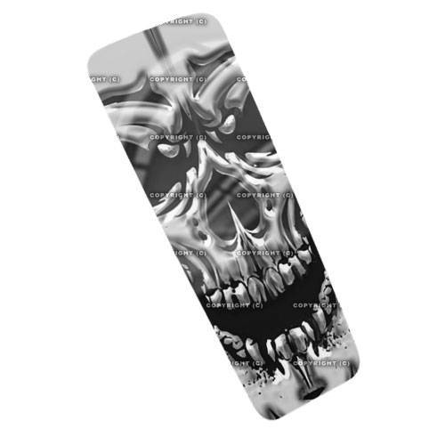 Tank Dash Console Insert Decal for 08 - 15 Electra & Ultra Glide - Silver Skull - Picture 1 of 1
