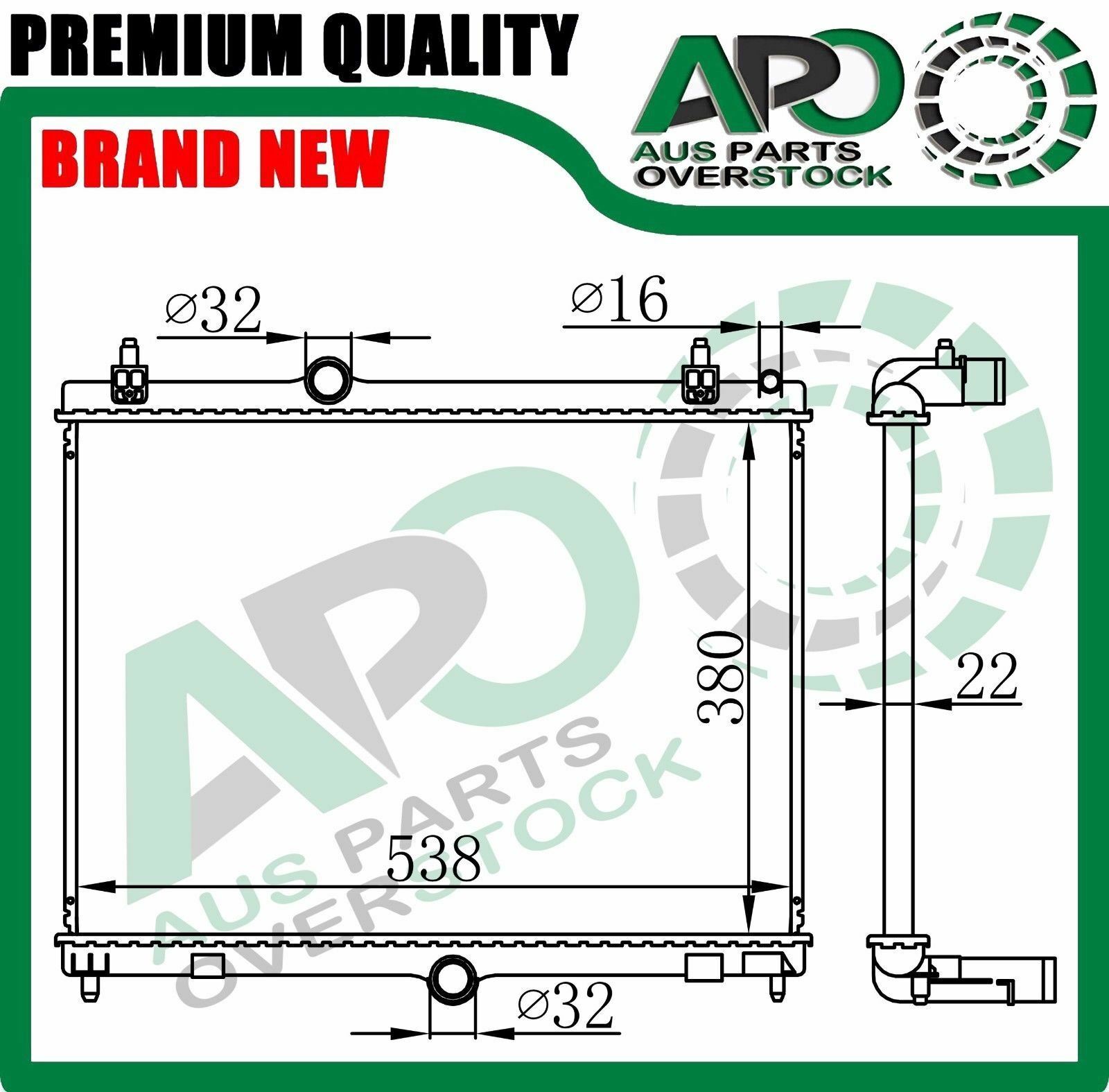 Premium Radiator Fit PEUGEOT 508 SW 1.6HDI 1.6VTI 2.0HDI Petrol Diesel ...
