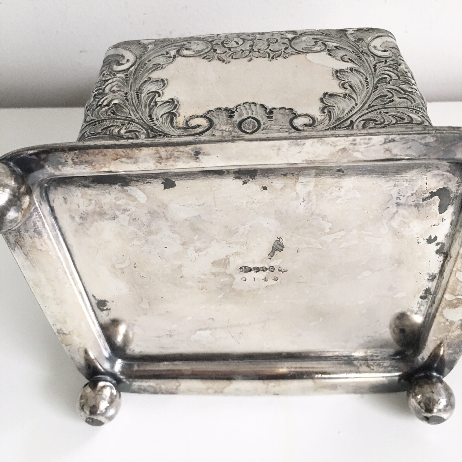 Antique Victorian Silver Plated Tea Caddy eBay