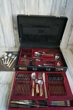 GGS Besteck 83tlg. für 12 Personen Besteckkoffer Edelstahl Rostfrei