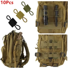 Tactical Gear Holder Clip Molle Webbing Retainer Elastic Binding Ribbon Buckle
