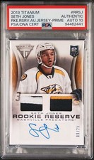 2013-14 Panini Titanium #RR-SJ Seth Jones Rookie Reserve Auto Prime /25 PSA DNA