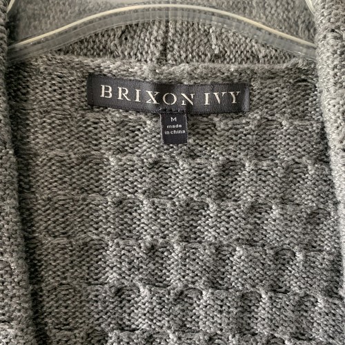 Brixon Ivy Cardigan Gray Open Front 