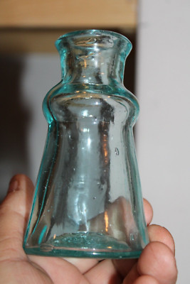 Antique, 4 1/4'' Blue BIXBY, MUCILAGE/GLUE Bottle, Item # A - 2629