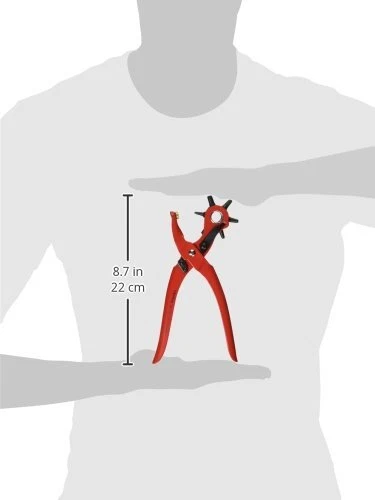 KNIPEX - 90 70 220 Herramientas - Alicates perforadores giratorios (9070220), Rojo Foto 3 de 4