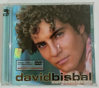 DAVID BISBAL - CORAZON LATINO - 2002 MEXICAN CD ALBUM + DVD, LATIN POP
