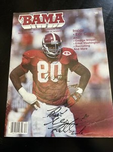 Bama inside the crimson tide magazine 1992 autographed by Eric Curry