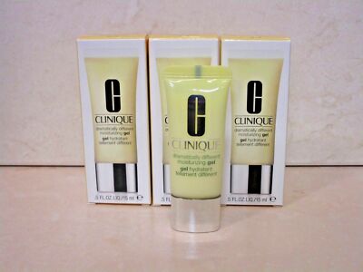 CLINIQUE ~ DRAMATICALLY DIFFERENT MOISTURIZING GEL 0.5 OZ BOXED (LOT OF 3)
